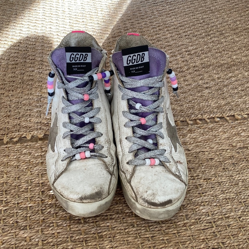 Size 39 Golden Goose Francy. Worn